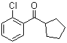 structure of CAS# 6740-85-8, 2-Chlorophenyl cyclopentyl ketone;o-Chlorophenyl cyclopentyl ketone