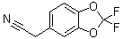 结构式 CAS# 68119-31-3, 2-(2,2-二氟苯并[d][1,3]二氧杂环戊烯-5-基)乙腈