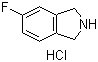 结构式 CAS# 685565-15-5, 5-氟异吲哚啉盐酸盐