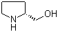 结构式 CAS# 68832-13-3, D-脯氨醇; (R)-(-)-2-吡咯烷甲醇