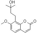 structure of CAS# 69219-24-5, 8-(3-Hydroxy-3-methylbutyl)-7-methoxy-2H-1-benzopyran-2-one