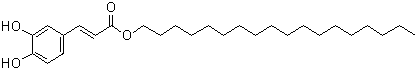 structure of CAS# 69573-60-0, trans-Caffeic acid stearyl ester;Caffeic acid n-octadecyl ester