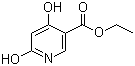 structure of CAS# 6975-44-6, Ethyl 4,6-dihydroxynicotinate;4,6-Dihydroxynicotinic acid ethyl ester; NSC 22486