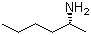 结构式 CAS# 70095-40-8, (R)-2-己基胺; (R)-2-己胺