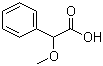 结构式 CAS# 7021-09-2, DL-alpha-甲氧基苯乙酸