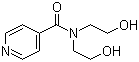 结构式 CAS# 70892-82-9, N,N-双(2-羟乙基)异烟酰胺