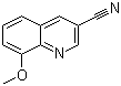 结构式 CAS# 71083-53-9, 8-甲氧基-3-氰基喹啉