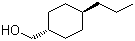 结构式 CAS# 71458-06-5, 反式-4-丙基环己烷甲醇