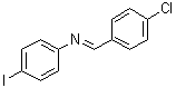 structure of CAS# 71511-62-1, N-[(4-Chlorophenyl)methylene]-4-iodobenzenamine