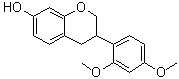 结构式 CAS# 71831-00-0, 3-(2,4-二甲氧基苯基)-3,4-二氢-2H-1-苯并吡喃-7-醇