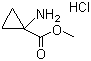 structure of CAS# 72784-42-0, Methyl 1-aminocyclopropanecarboxylate hydrochloride;1-Aminocyclopropane-1-carboxylic acid methyl ester hydrochloride