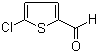 结构式 CAS# 7283-96-7, 5-氯噻吩-2-甲醛