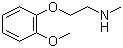结构式 CAS# 72955-82-9, 2-(2-甲氧基苯氧基)-N-甲基乙胺