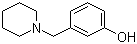 结构式 CAS# 73279-04-6, 3-(1-哌啶基甲基)苯酚; 1-(3-羟基苯基甲基)哌啶