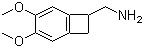 结构式 CAS# 73344-75-9, 4,5-二甲氧基-1-(氨基甲基)苯并环丁烷