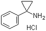 structure of CAS# 73930-39-9, 1-Phenylcyclopropanamine hydrochloride;1-Phenylcyclopropan-1-amine hydrochloride