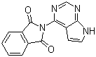 结构式 CAS# 741686-49-7, 2-(1H-吡咯并[2,3-d]嘧啶-4-基)-1H-异吲哚-1,3(2H)-二酮