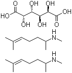 结构式 CAS# 7492-31-1, 半乳糖二酸异美汀; 半乳糖二酸甲异辛烯胺; N,1,5-三甲基-4-己烯胺半乳糖二酸盐