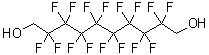 结构式 CAS# 754-96-1, 2,2,3,3,4,4,5,5,6,6,7,7,8,8,9,9-十六氟-1,10-癸二醇