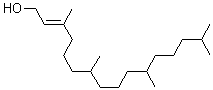 structure of CAS# 7541-49-3, 3,7,11,15-Tetramethyl-2-hexadecene-1-ol