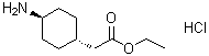 structure of CAS# 76308-26-4, trans-4-Aminocyclohexaneacetic acid ethyl ester hydrochloride;Ethyl 2-(trans-4-aminocyclohexyl)acetate hydrochloride; trans-2-(4-Aminocyclohexyl)acetic acid ethyl ester hydrochloride