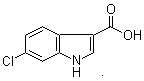 structure of CAS# 766557-02-2, 6-Chloroindole-3-carboxylic acid;6-Chloro-1H-indole-3-carboxylic acid