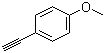 structure of CAS# 768-60-5, 4-Ethynylanisole;1-Ethynyl-4-methoxybenzene; 1-Eth-1-ynyl-4-methoxybenzene; (4-Methoxyphenyl)acetylene
