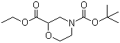 结构式 CAS# 768371-16-0, 2,4-吗啉二羧酸 4-叔丁酯 2-乙酯