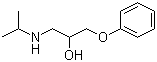 structure of CAS# 7695-63-8, 1-(Isopropylamino)-3-phenoxy-2-propanol;1-[(1-Methylethyl)amino]-3-phenoxy-2-propanol