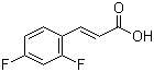 structure of CAS# 774-73-2, trans-2,4-Difluorocinnamic acid