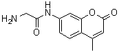 structure of CAS# 77471-42-2, 2-Amino-N-(4-methyl-2-oxo-2H-1-benzopyran-7-yl)acetamide