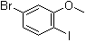 结构式 CAS# 791642-68-7, 5-溴-2-碘苯甲醚