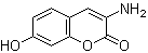 结构式 CAS# 79418-41-0, 3-氨基-7-羟基香豆素