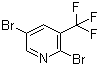 structure of CAS# 79623-39-5, 2,5-Dibromo-3-trifluoromethylpyridine