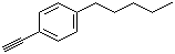 structure of CAS# 79887-10-8, 1-Ethynyl-4-pentylbenzene;1-Eth-1-ynyl-4-pentylbenzene; 4-n-Pentylphenylacetylene