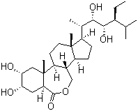 结构式 CAS# 80483-89-2, 芸苔素内酯; 油菜素甾醇内酯