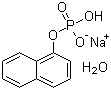 结构式 CAS# 81012-89-7, 1-磷酸萘基酯单钠盐单水合物; 1-萘磷酸单钠盐单水合物