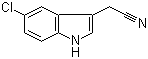 结构式 CAS# 81630-83-3, 5-氯吲哚-3-乙腈