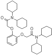 structure of CAS# 81686-22-8, Sodium ionophore III;2,2'-[1,2-Phenylenebis(oxy)]bis[N,N-dicyclohexylacetamide]