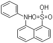 结构式 CAS# 82-76-8, 8-苯胺-1-萘磺酸; N-苯基-8-萘胺-1-磺酸