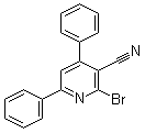structure of CAS# 82127-26-2, 2-Bromo-4,6-diphenylpyridine-3-carbonitrile