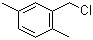 structure of CAS# 824-45-3, 2,5-Dimethylbenzyl chloride;1-Chloromethyl-2,5-dimethylbenzene