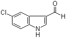 structure of CAS# 827-01-0, 5-Chloroindole-3-carboxaldehyde;5-Chloro-1H-indole-3-carbaldehyde