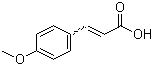 structure of CAS# 830-09-1, 4-Methoxycinnamic acid;trans-4-Methoxycinnamic acid; p-Methoxycinnamic acid; 3-(4-Methoxyphenyl)-2-propenoic acid