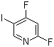 结构式 CAS# 837364-89-3, 2,4-二氟-5-碘吡啶