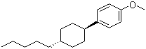 结构式 CAS# 84952-30-7, 反式-4-(4-正戊基环己基)-1-苯甲醚