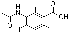 structure of CAS# 85-36-9, Acetrizoic acid;3-Acetamido-2,4,6-triiodobenzoic acid