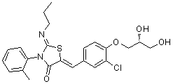 结构式 CAS# 854107-55-4, Ponesimod