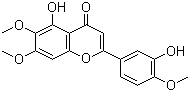 structure of CAS# 855-96-9, Eupatorin;5-hydroxy-2-(3-hydroxy-4-methoxyphenyl)-6,7-dimethoxychromen-4-one
