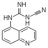 结构式 CAS# 861393-75-1, N-氰基-N'-5-喹啉胍